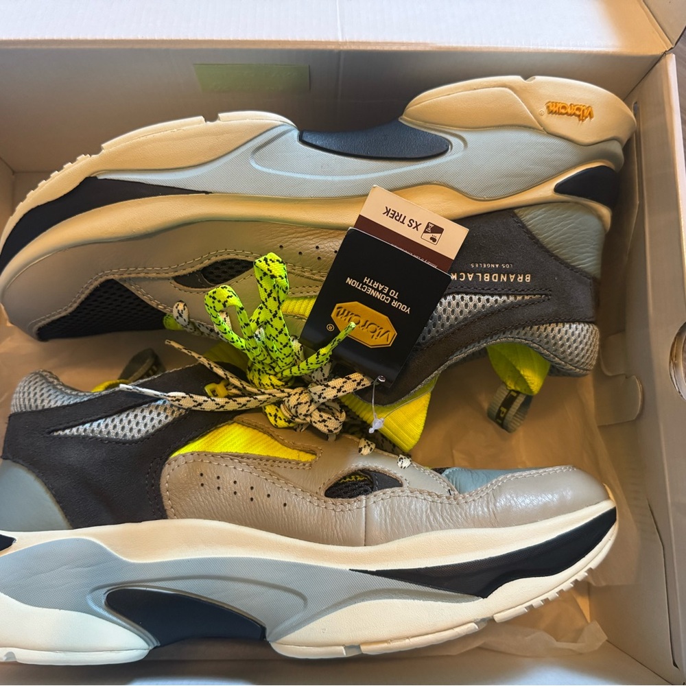 Brandblack Black and Neon Sneakers-Brand New